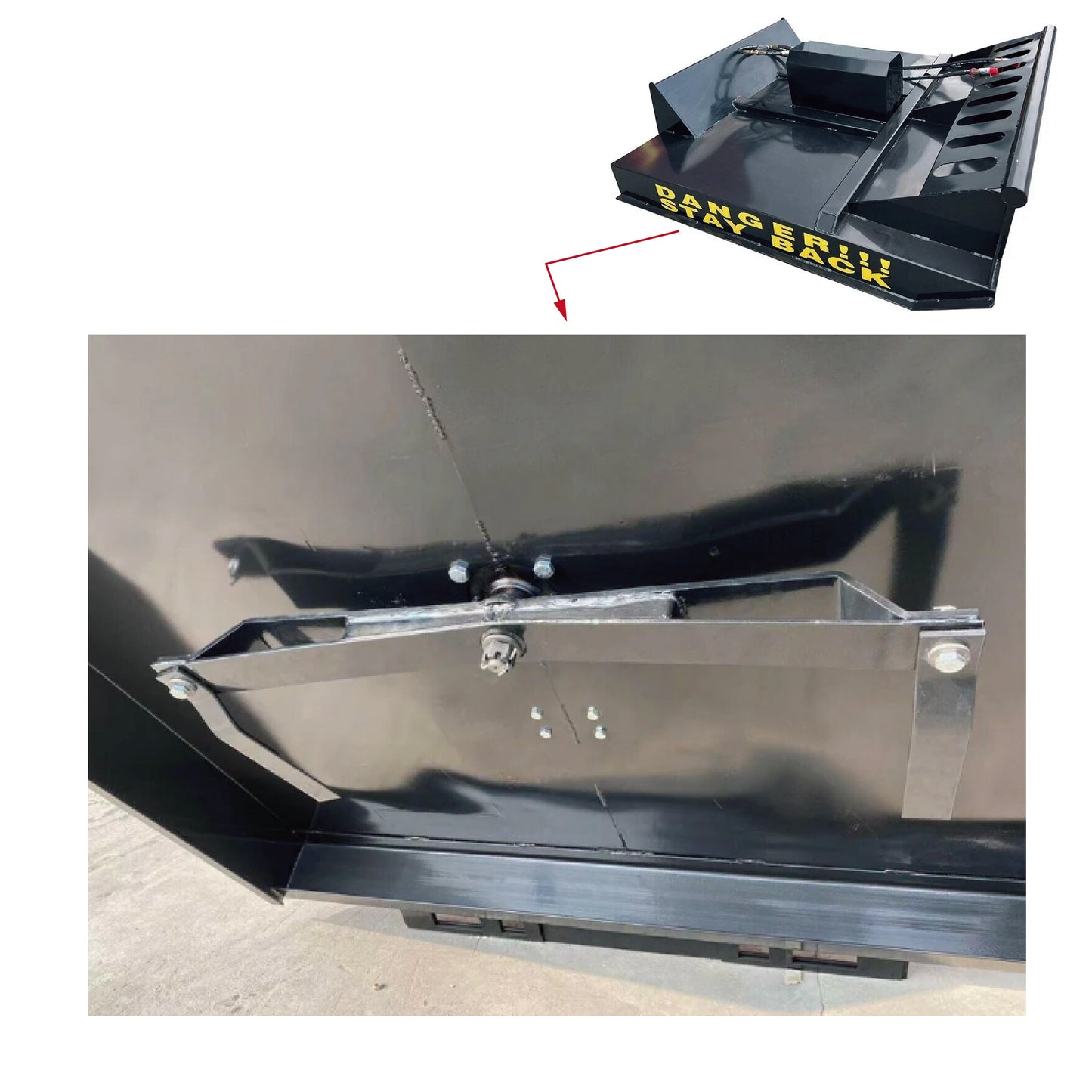 72" Skid Steer Brush Cutter Mower Attachment-Land Clearing Attachment | RC72