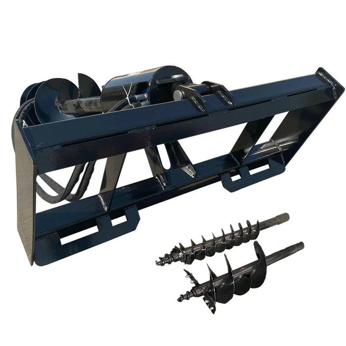 SKID STEER HYDRAULIC AUGER WITH 3 BITS FOR SALE 12-16 GPM | SSECAG-Y