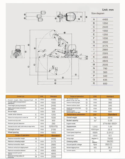 3.5, TON MINI EXCAVATOR | KU45