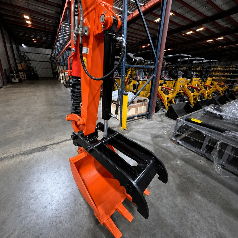 3.8 Ton Mini Excavator w/ Kubota D1703 24.4 HP Engine, 122.8" Dig Depth, A/C Cab, Hydraulic Thumb, 4-Way Dozer Blade & Quick Coupler | CFG-45UF