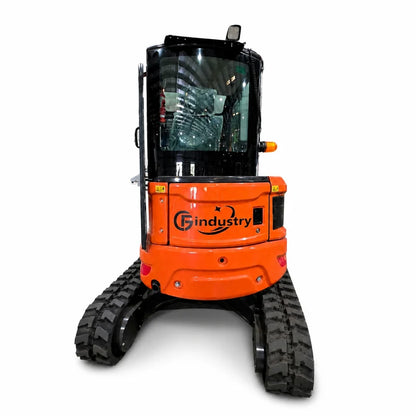 3.8 Ton Mini Excavator w/ Kubota D1703 24.4 HP Engine, 122.8" Dig Depth, A/C Cab, Hydraulic Thumb, 4-Way Dozer Blade & Quick Coupler | CFG-45UF