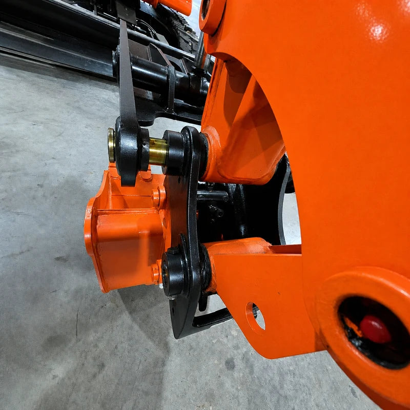 3.8 Ton Mini Excavator w/ Kubota D1703 24.4 HP Engine, 122.8" Dig Depth, A/C Cab, Hydraulic Thumb, 4-Way Dozer Blade & Quick Coupler | CFG-45UF