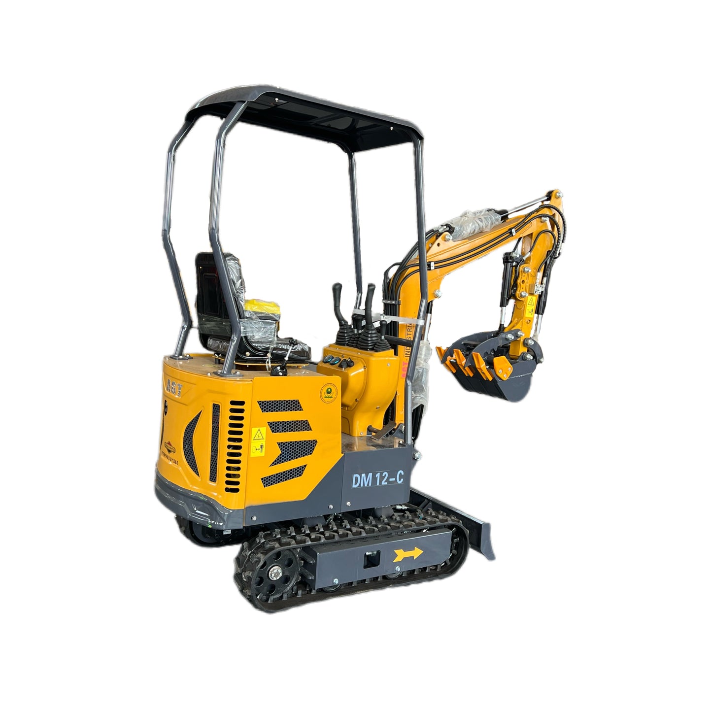 1 Ton, 13.5 HP Gasoline Engine (B&S) Epa/Ce  Mini Hydraulic Digger Excavator With Side Swing | DM12-C