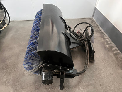 AGT Mini Skid steer Sweeper Angle RotaryBroom Brushes 49 in Sweeper Attachment | M-AB