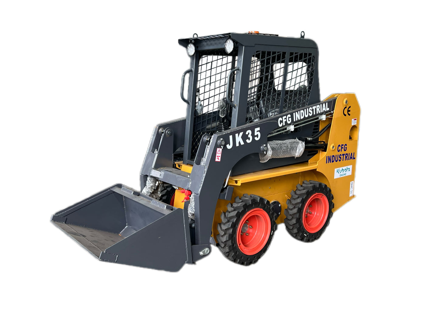 1.4 Ton Open Operator Wheel Skid Steer Loader | JK35