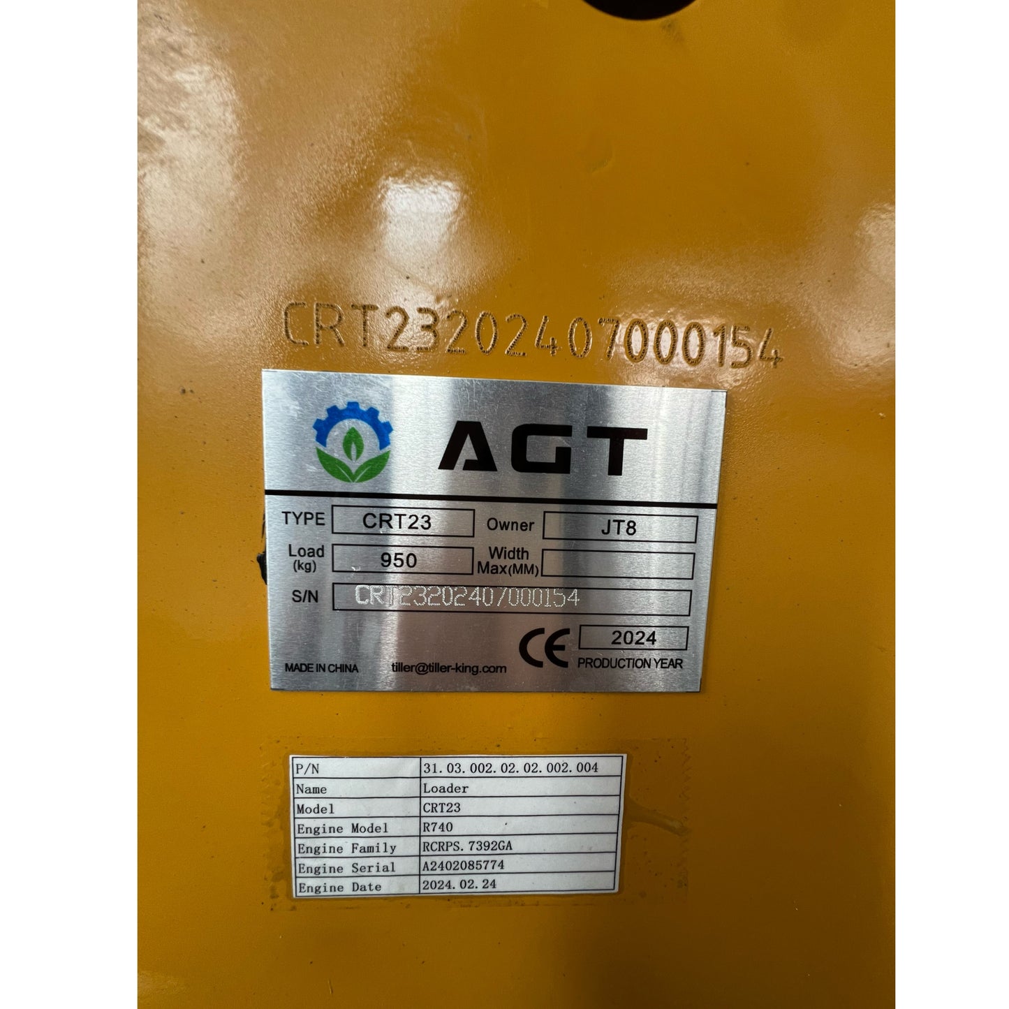 1 Ton Mini Crawler Skid Steer Compact Track Loader 23hp Gas RATO EPA Engine | CRT23