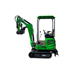 1 TON, B&S ENGINE MINI SMALLEXCAVATOR W/ RETRACTABLE TRACKS & HYDRAULIC THUMB | KX12-CDB