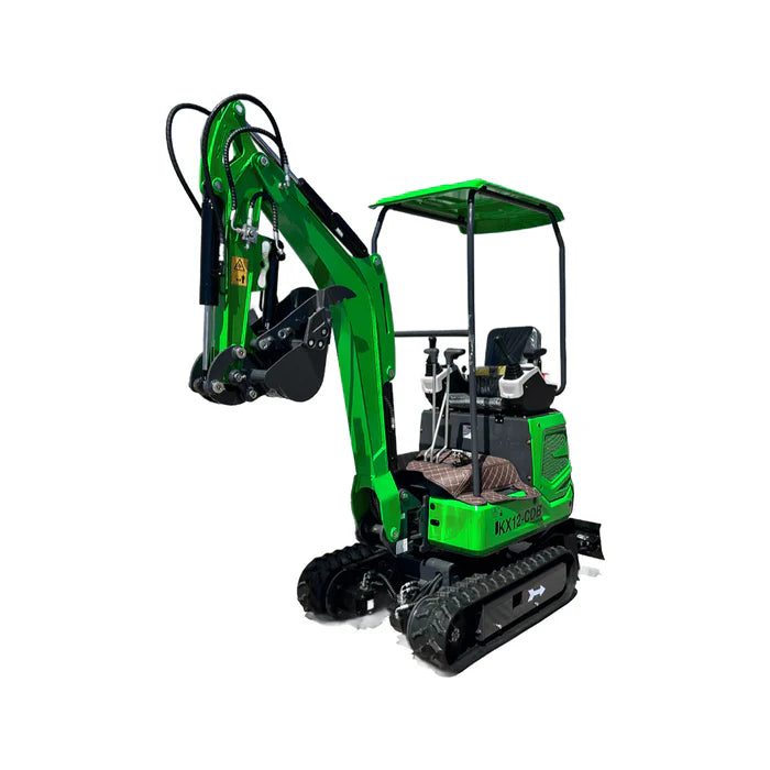 1 TON, B&S ENGINE MINI SMALLEXCAVATOR W/ RETRACTABLE TRACKS & HYDRAULIC THUMB | KX12-CDB