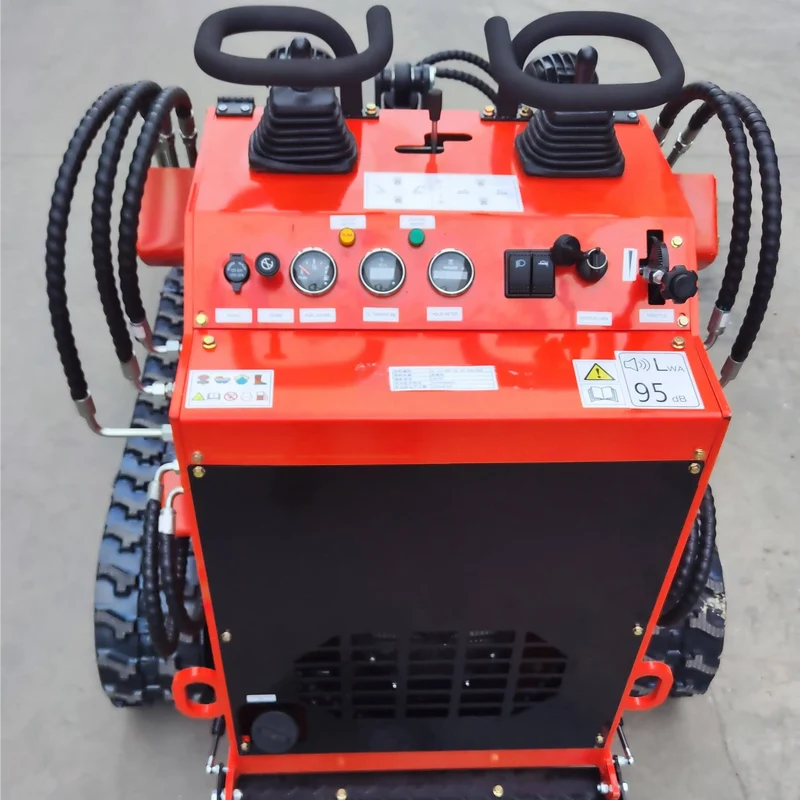 1 Ton Mini Skid Steer Track Loader w/ Rato R740D 23HP Gas Engine, 485 lbs Lifting Capacity | LRT23