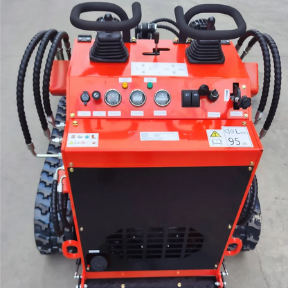 1 Ton Mini Skid Steer Track Loader w/ Rato R740D 23HP Gas Engine, 485 lbs Lifting Capacity | LRT23