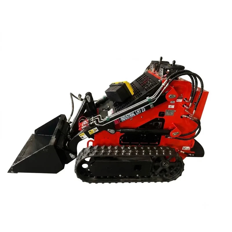 1 Ton Mini Skid Steer Track Loader w/ Rato R740D 23HP Gas Engine, 485 lbs Lifting Capacity | LRT23