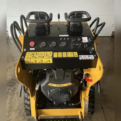 0.8 Ton Mini Stand-On Tracked Skid Steer Loader w/ Rato R740D 23HP Engine | MX-CRT23