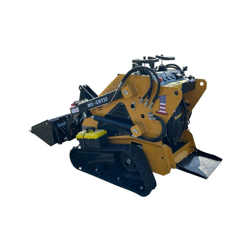 0.8 Ton Mini Stand-On Tracked Skid Steer Loader w/ Rato R740D 23HP Engine | MX-CRT23