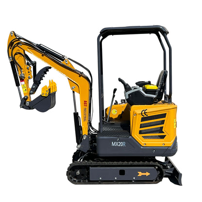 1.2TonMini Excavator Digger 23HP Gasoline Engine with Hydraulic Thumb | MX20R