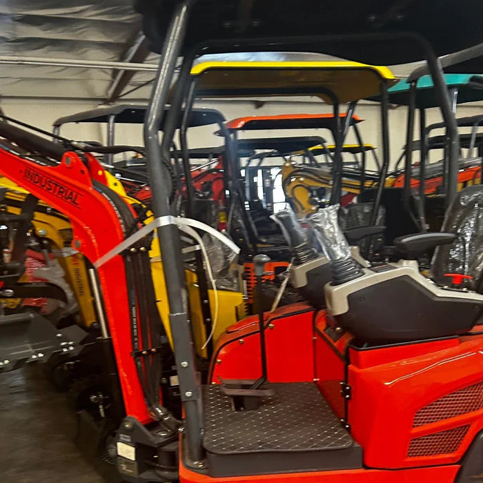 1.4 Ton, Kubota Engine Mini Excavator w/ Side Swing Boom, & Hydraulic Thumb | AGT-QK18K-C / KH18K-C
