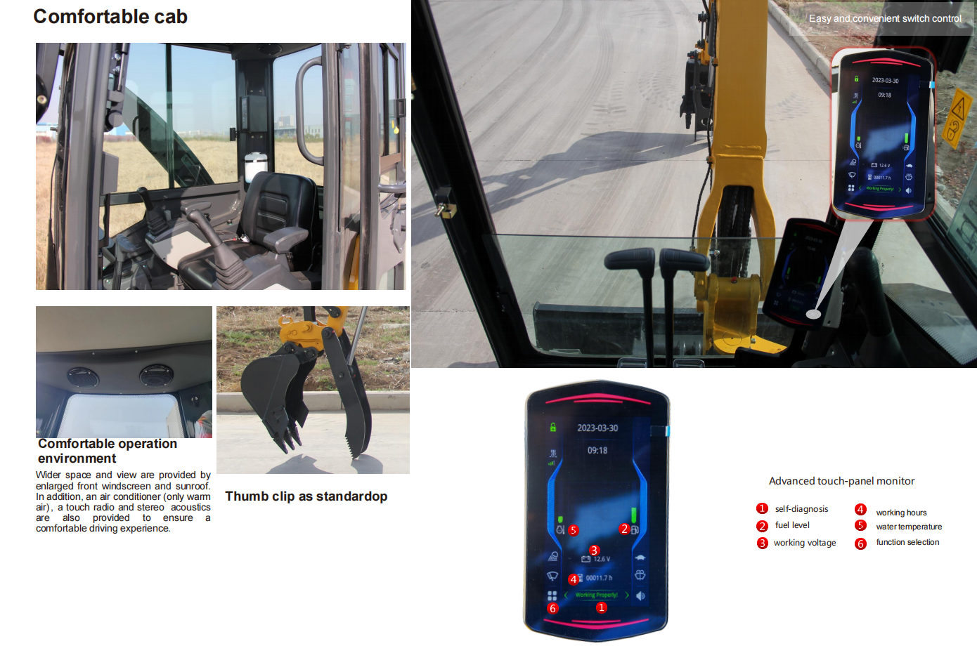 2.8 Ton Yanmar Diesel Engine Miniexcavator W/ Hydraulic Thumb | CFG-STE35SR