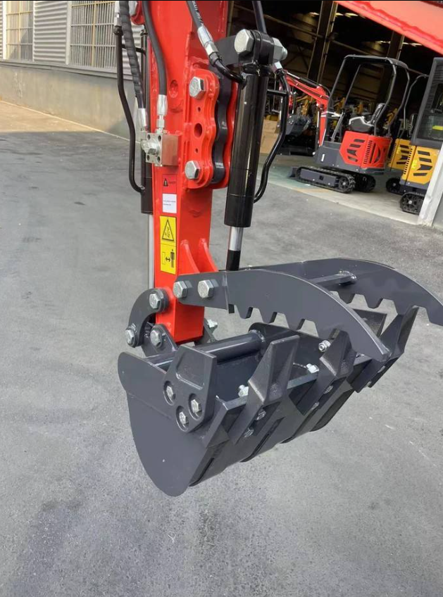 1 Ton, Upgraded Mini Excavator W/Pilot control & Swing Boom & Hydraulic Thumb | DM12X-PLUS