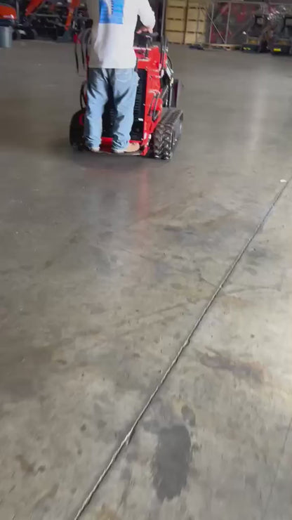 1 Ton Mini Skid Steer Track Loader w/ Rato R740D 23HP Gas Engine, 485 lbs Lifting Capacity | LRT23