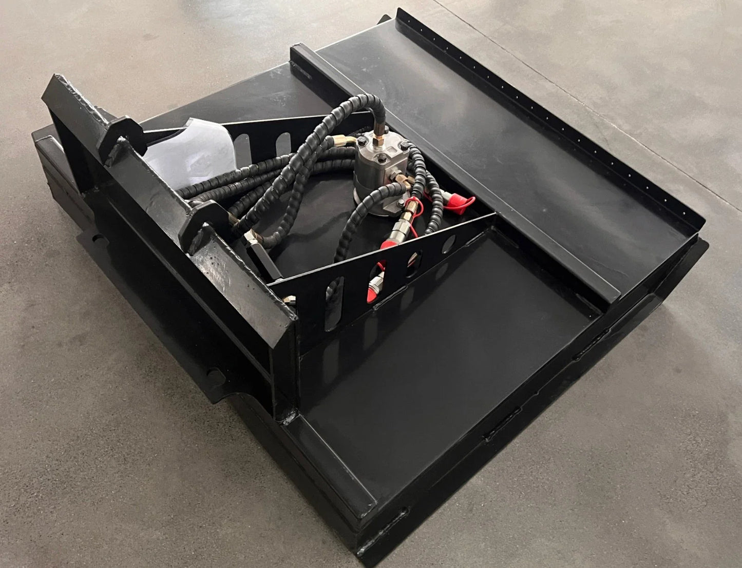 AGT 35in Mini Skid Steer Brush Cutter with 2 Blades Loader Attachments | M-RC