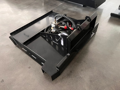 AGT 35in Mini Skid Steer Brush Cutter with 2 Blades Loader Attachments | M-RC