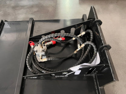 AGT 35in Mini Skid Steer Brush Cutter with 2 Blades Loader Attachments | M-RC