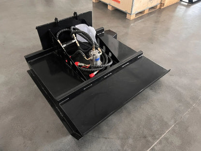 AGT 35in Mini Skid Steer Brush Cutter with 2 Blades Loader Attachments | M-RC