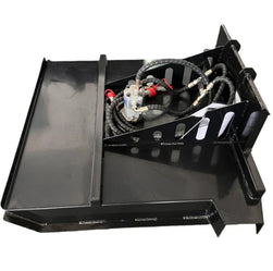 AGT 35in Mini Skid Steer Brush Cutter with 2 Blades Loader Attachments | M-RC